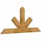 Ekena Millwork Saratoga Rough Sawn Timber Gable Bracket, Western Red Cedar, 48"W x 22"H x 2"D x 4"F, 11/12 Pitch GBW048X22X0204SAR00RWR - alternate 5